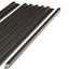 dark oak grooved wall panel end trim