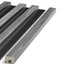 grey oak grooved wall panel end trim