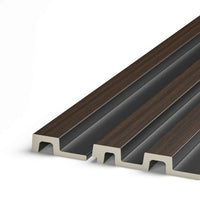 dark oak grooved wall panel end trim