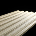 Waterproof polystyrene light oak reeded wall panelling