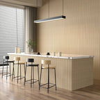 Waterproof polystyrene beige natural oak thin slatted wall panelling