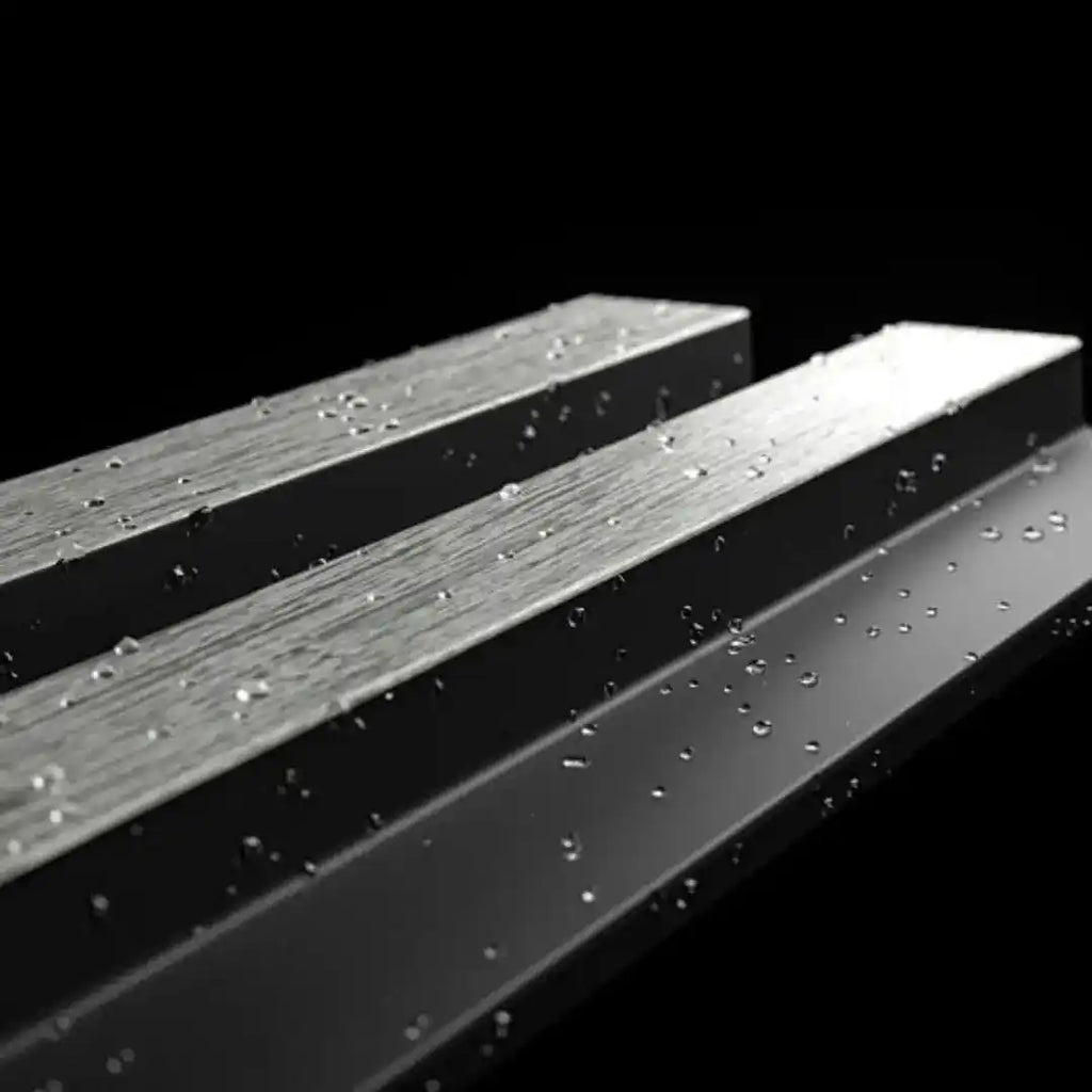 Waterproof polystyrene grey oak and black slat wall panelling