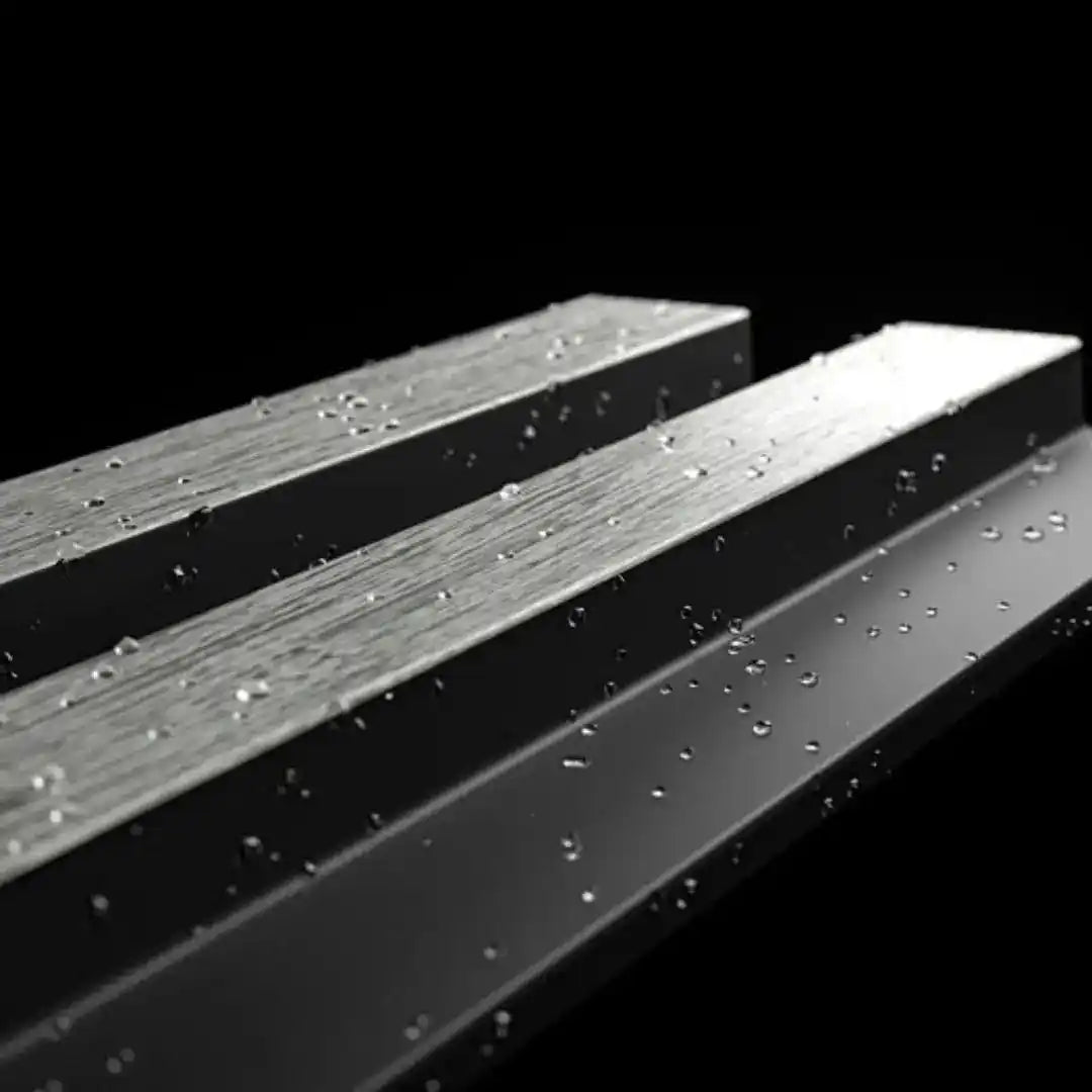 Waterproof polystyrene grey oak and black slat wall panelling