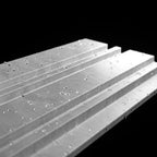 Waterproof polystyrene light grey marble effect thin slatted wall panelling