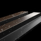 Residence Dark Oak and Black Waterproof Wall Panel Sample - NUWALL UK