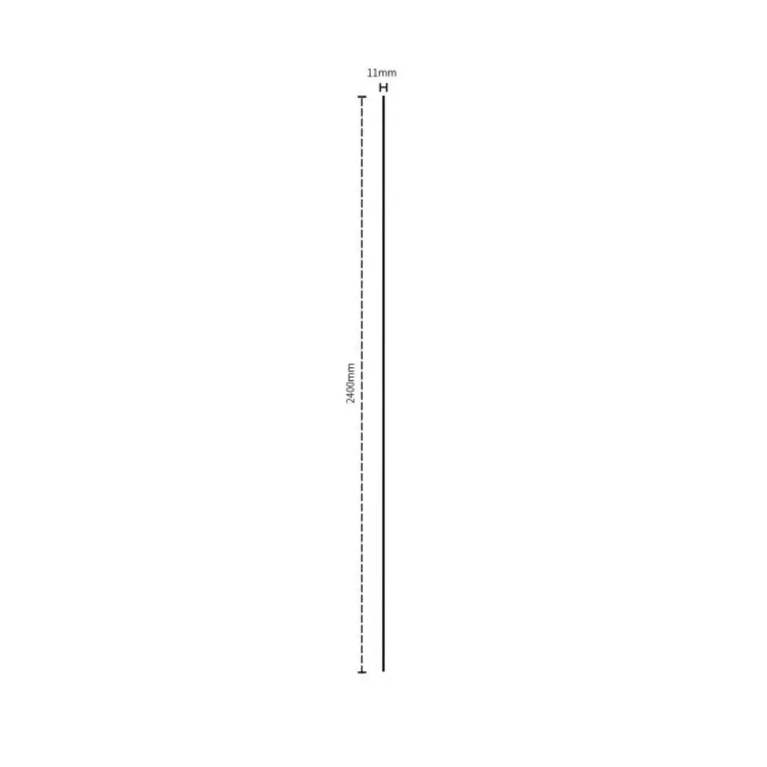 Light oak grooved wall panel end trim with dimensions