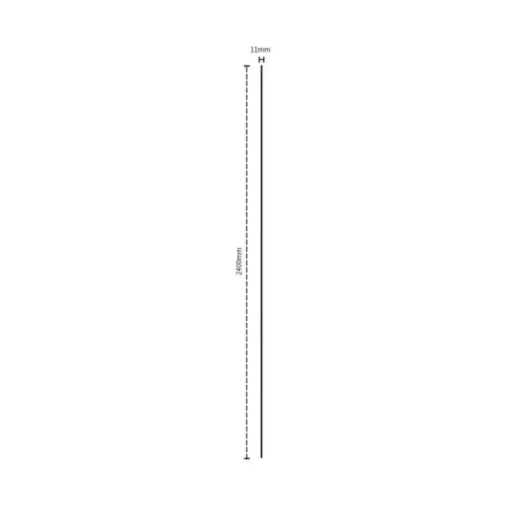Light oak grooved wall panel end trim with dimensions