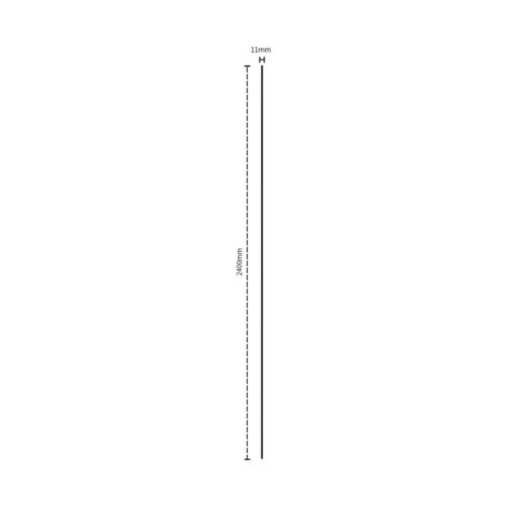 brushed black grooved wall panel end trim with dimensions