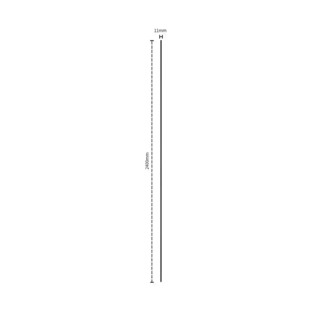 brushed black grooved wall panel end trim with dimensions