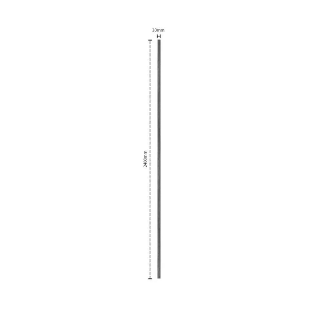 grey oak grooved wall panel end trim with dimensions