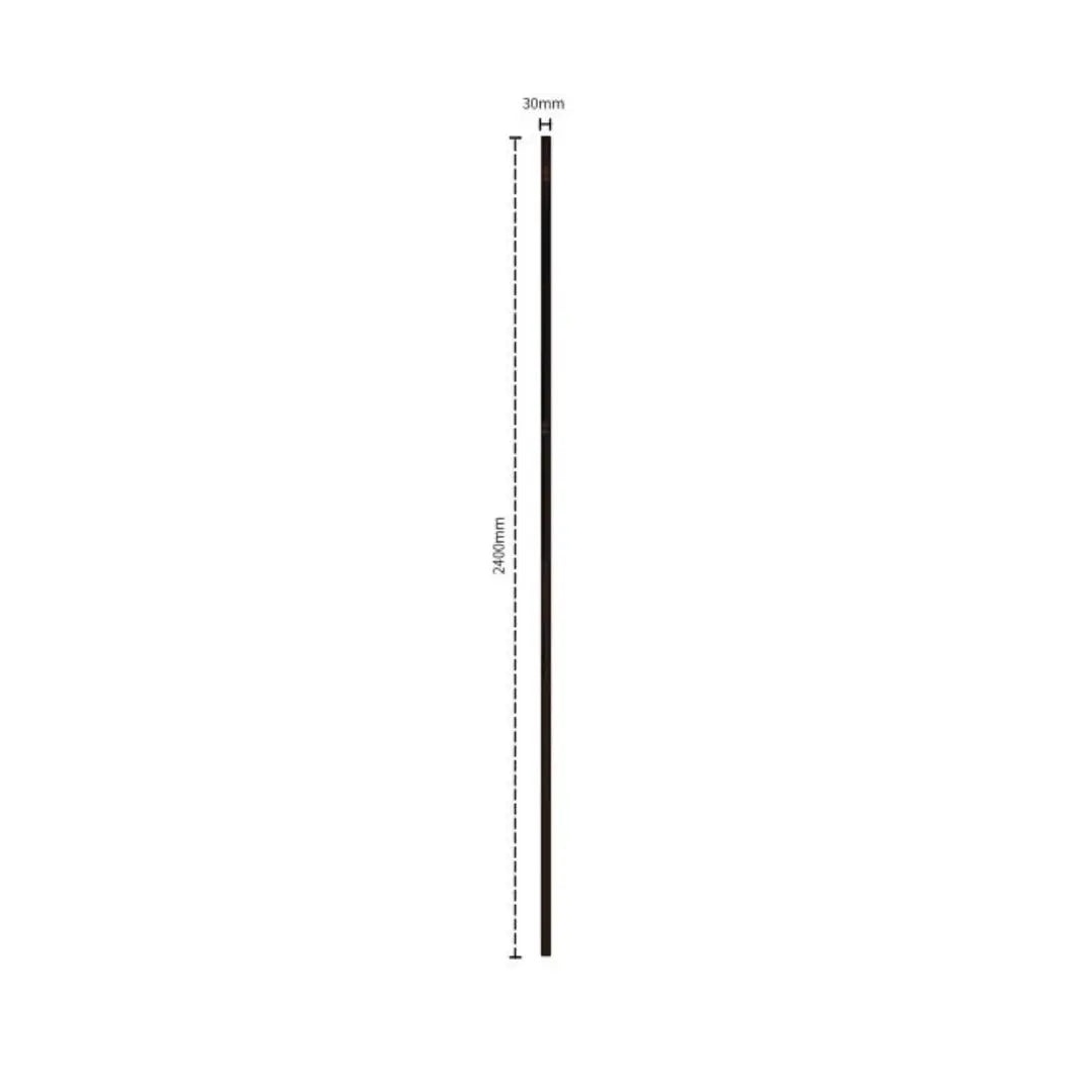 Residence Dark Oak and Black End Cap (Groove)