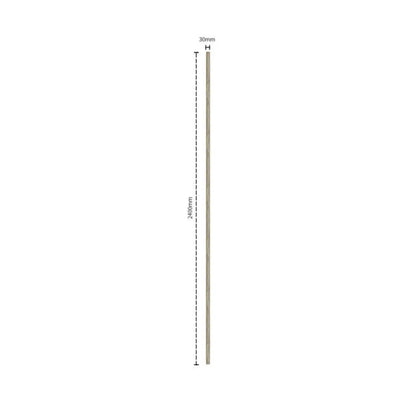Residence Light Oak and Black End Cap (Groove)