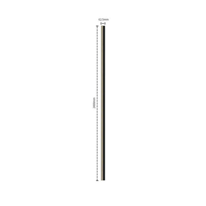 Residence Light Oak and Black End Cap (Tongue)