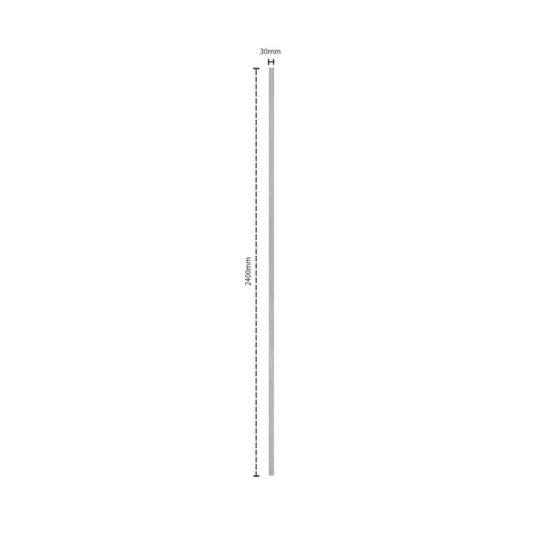 Dubai Cloudy Grey End Cap (Groove) - NUWALL UK