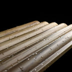 Waterproof polystyrene medium oak reeded wall panelling