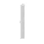Waterproof polystyrene paintable reeded wall panel with dimensions