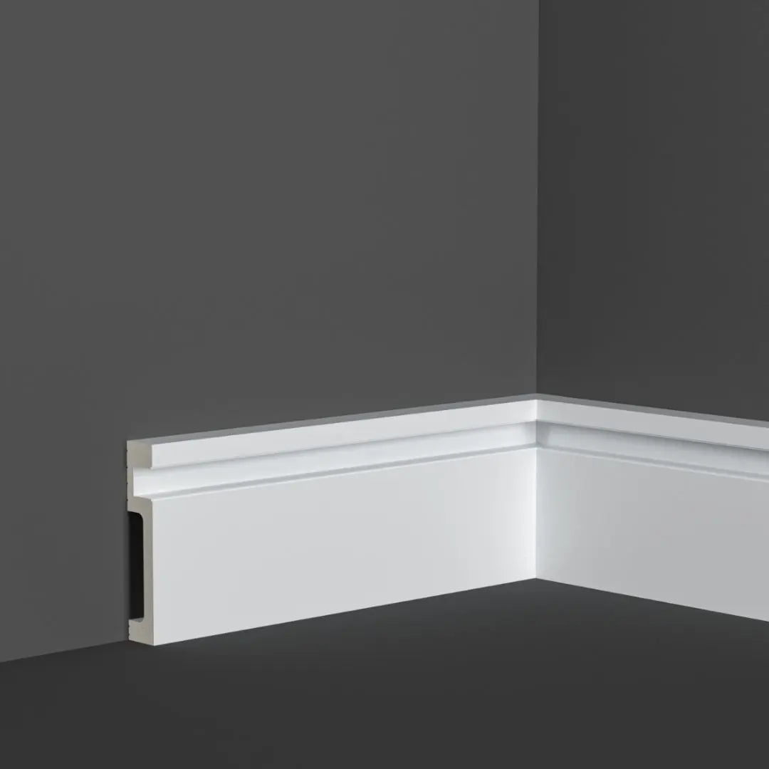 LED Skirting | L100mm x W100mm x D20mm Sample - NUWALL UK