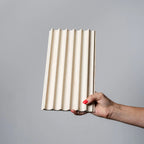 Cool Beige Travertine Fluted Wall Panel - Single