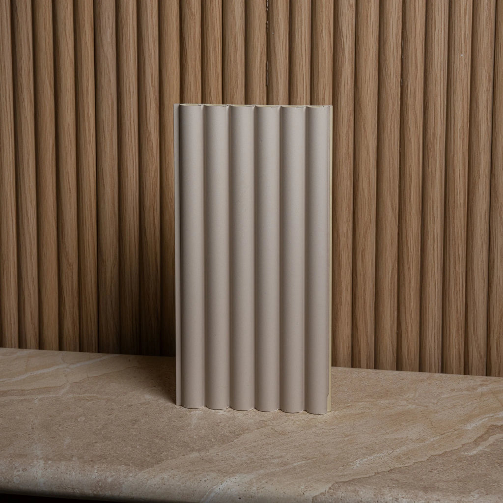Parchment Pearl Reeded Wall Panel - Single