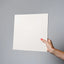 NU Wall parchment pearl flat wall panel showing smooth, textured surface in a neutral beige color for modern interior decor.