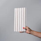 White Washed Travertine Reeded Wall Panel