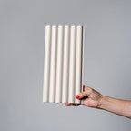 Parchment Pearl Reeded Wall Panel - Single