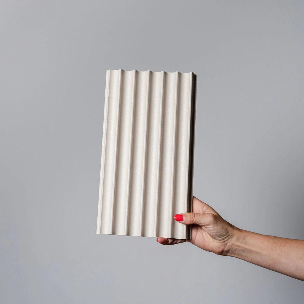 Parchment Pearl Fluted Wall Panel - Single