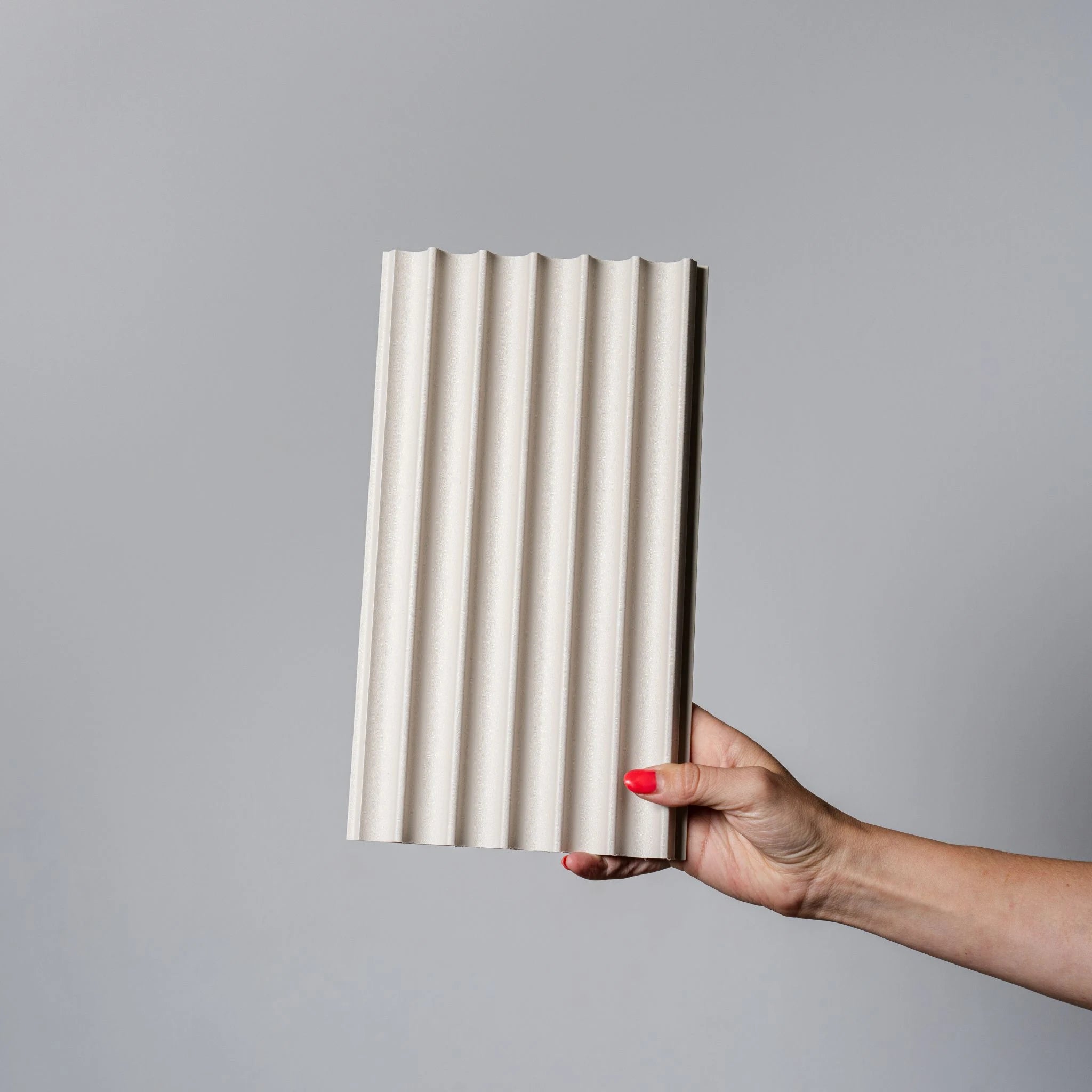 Parchment Pearl Fluted Wall Panel - Single
