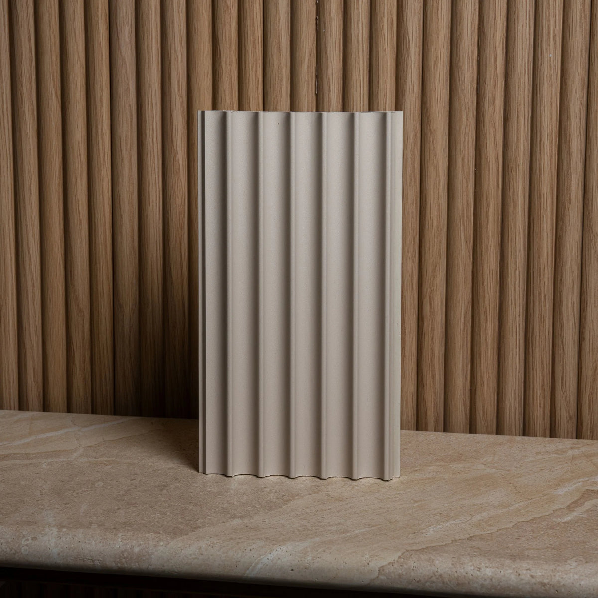 Parchment Pearl Fluted Wall Panel - Single